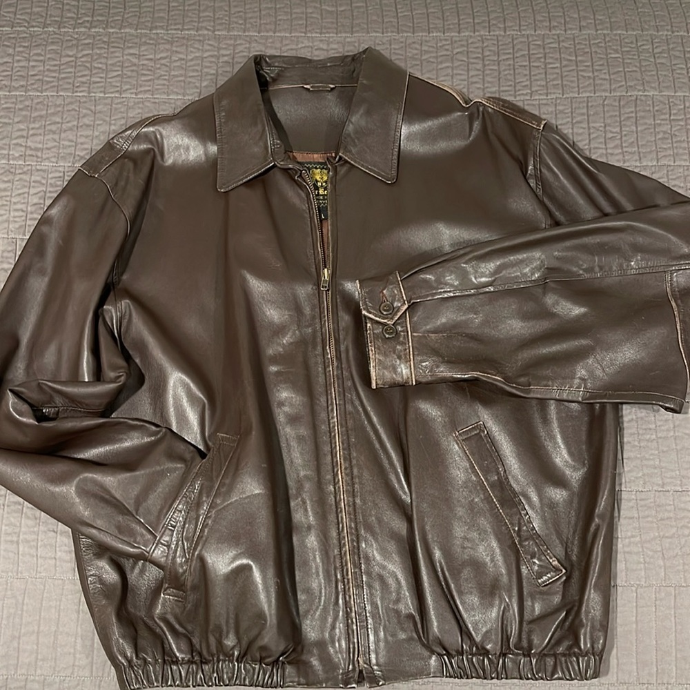 Men’s Leather Jacket L
